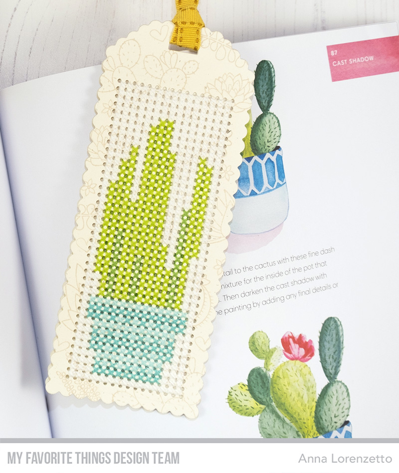 My Favorite Things - Die-namics - Scallop Cross-Stitch Bookmark