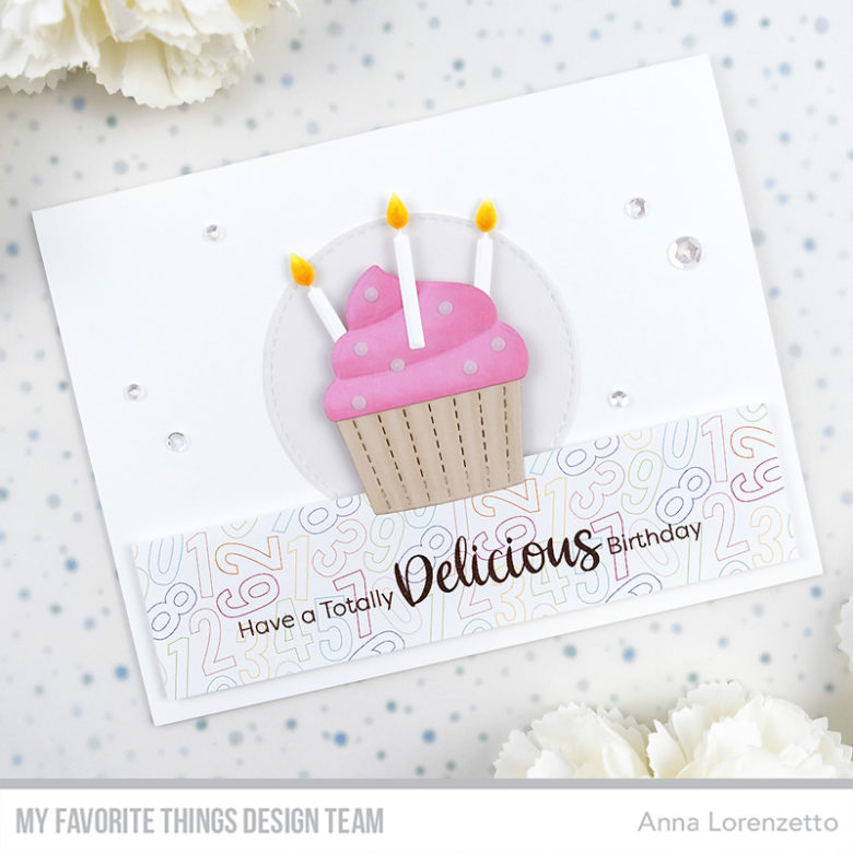 AL handmade - My Favorite Things DT - Sugar-Coated Sentiments stamp set and Cupcake and Sprinkles Die-namics