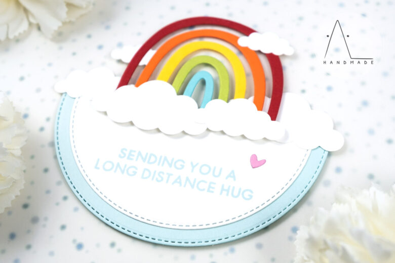 AL handmade - My Favorite Things - Miss Your Hugs Card Kit - Happy Rainbows Die-namics and I Miss Your Hugs stamp set